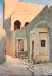 Ein Straßenschrein in Tunis