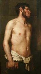 Totes Kaninchen (Aktstudie oder Studie eines Iren), 1858