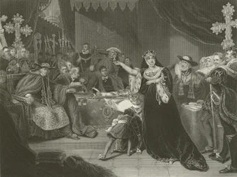 Der Prozess von Katharina von Aragon, 1529