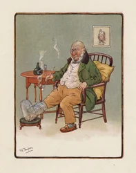 Großvater (Farblithografie)
