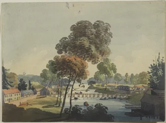 Dorf Chippawa in der Nähe der Niagarafälle