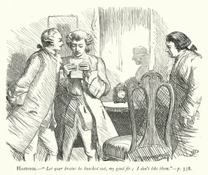 Illustration für Sie macht sich klein, um zu erobern (Gravur)