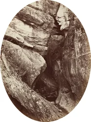 Wasserfall in der Nähe des Williams College, ca. 1870