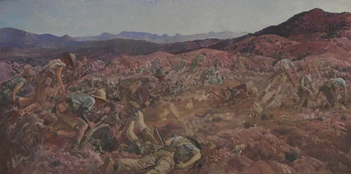Der Angriff der 3. Leichten Kavalleriebrigade am Nek, 7. August 1915