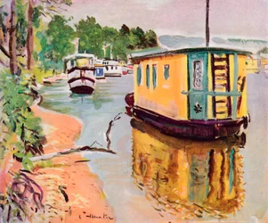 Hausboote, Loch Lomond, um 1924