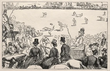 Universitäts-Cricket-Match in Lords, 1862
