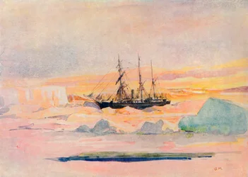 Shackletons Schiff, die Nimrod, im McMurdo-Sund