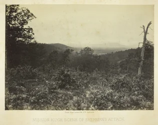 Mission Ridge, Schauplatz von Shermans Angriff