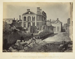 Ruinen des Pinckney-Hauses, Charleston, S.C.