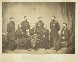 Sherman und seine Generäle, 1865
