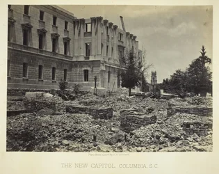 Das neue Kapitol, Columbia, SC, 1865