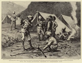 Mit der Buner-Expedition, Waffenübergabe