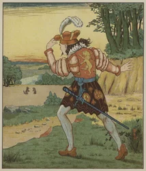 Illustration für Rumpelstilzchen von den Brüdern Grimm
