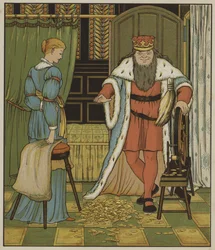 Illustration für Rumpelstilzchen von den Brüdern Grimm