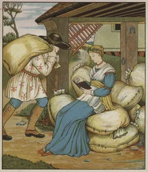 Illustration für Rumpelstilzchen von den Brüdern Grimm