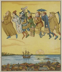 Illustration für Rumpelstilzchen von den Brüdern Grimm