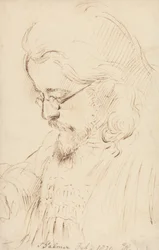 Porträt von Samuel Palmer, Kopf und Schultern