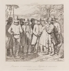 Bauern im Gespräch, München, c.1821