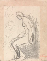 Sitzende nackte Frau (Hygeia bei Doktor Graham)