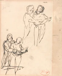 Studien von Kindern, die ein Buch untersuchen