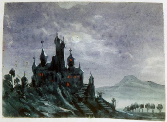 Fantasieschloss im Mondlicht I, 1820-1876