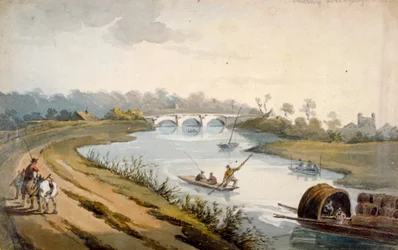 Themse bei Chertsey, Surrey, ca. 1820