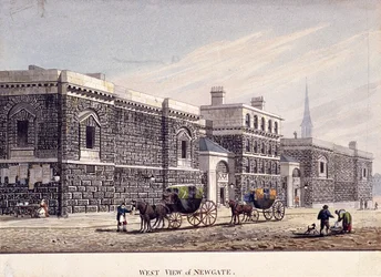 Newgate-Gefängnis, Old Bailey, London, ca. 1815