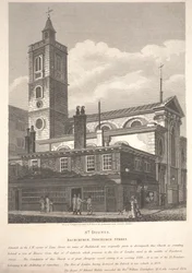 St. Dionis, Backchurch, Fenchurch Street (gestochen von William Wise)