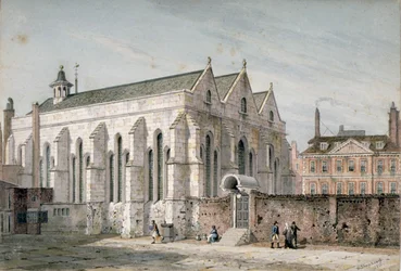 Ansicht der Temple Church, City of London, 1811