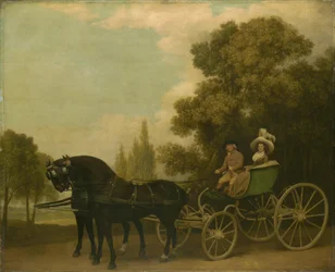 Ein Herr fährt eine Dame in einem Phaeton, 1787