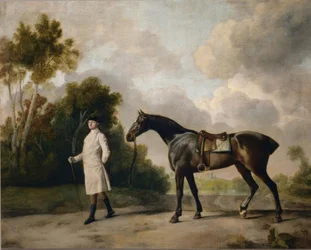 Assheton, 1. Viscount Curzon, mit seiner Stute Maria