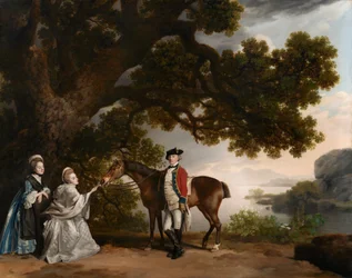 Kapitän Samuel Sharpe Pocklington mit seiner Frau Pleasance und möglicherweise seiner Schwester Frances