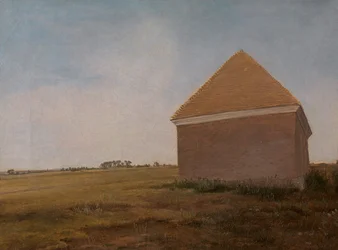 Newmarket Heath, mit den königlichen Stallungen am Ende des Beacon Course