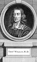Thomas Willis, englischer Arzt des 17. Jahrhunderts, 1742