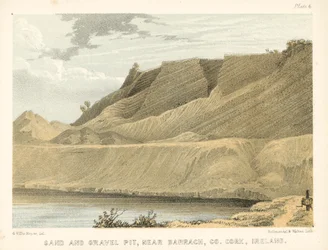 Sand- und Kiesgrube, in der Nähe von Barrach, Co Cork, Irland