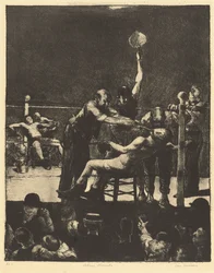Zwischen den Runden, groß, erster Stein, 1916