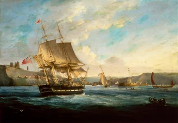 Walfänger Phoenix beim Einlaufen in den Hafen von Whitby