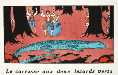 Die große blaue Eidechse