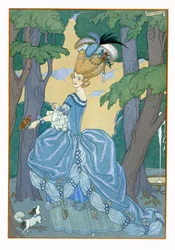 Spaziergang im Wald, Illustration für 