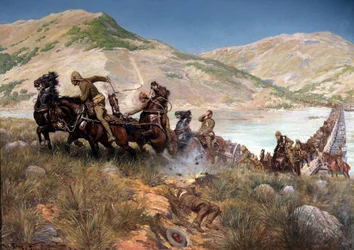 Bullers letzte Überquerung des Tugela, Februar 1900