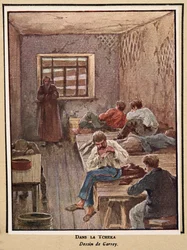 In der Tscheka; aus Histoire des Soviets, veröffentlicht 1922