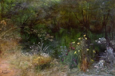 Ein See mit Najaden