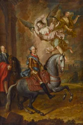 Maximilian III. Joseph, Kurfürst von Bayern, zu Pferd