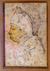 Porträt von François Hanriot (1761-1794) Zeichnung von Gabriel (18. Jahrhundert), Paris, Musée Carnavalet
