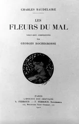 Frontispiz von „Die Blumen des Bösen“ von Charles Baudelaire (1821-1867) illustriert von Georges Antoine Rochegrosse (1859-1938) 1910