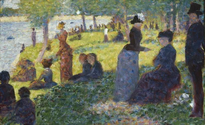 Ölskizze für La Grande Jatte