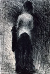 Frau von hinten gesehen, ca. 1880-1891