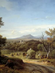 Ländliche Szene (linkes Detail)