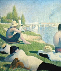 Badende in Asnieres, 1884 (Detail)