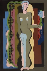 Akt mit Blume; Nu a la fleur, 1928